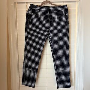 Adrianna Papell Ladies Blue and White Ankle Pants